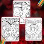 Valentines Coloring Pages: 15 Pages for Relaxing Valentines Activity| Valentines party