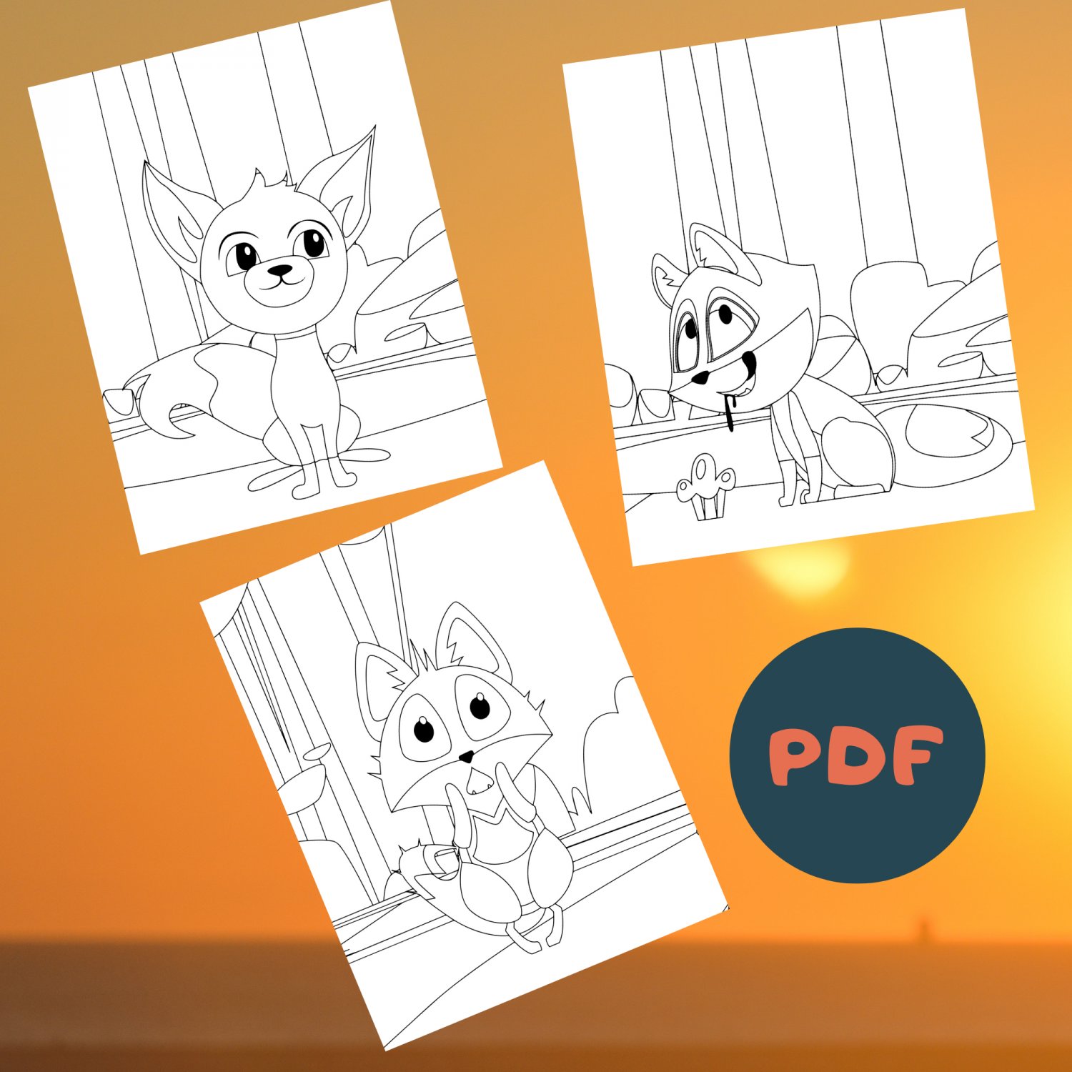 Cute Fox Coloring Pages | 30 Printable Fox Coloring Pages for Kids