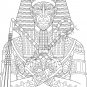 Egyptian Coloring Pages | Pharaoh King and Queen Designs | For adult and Children
