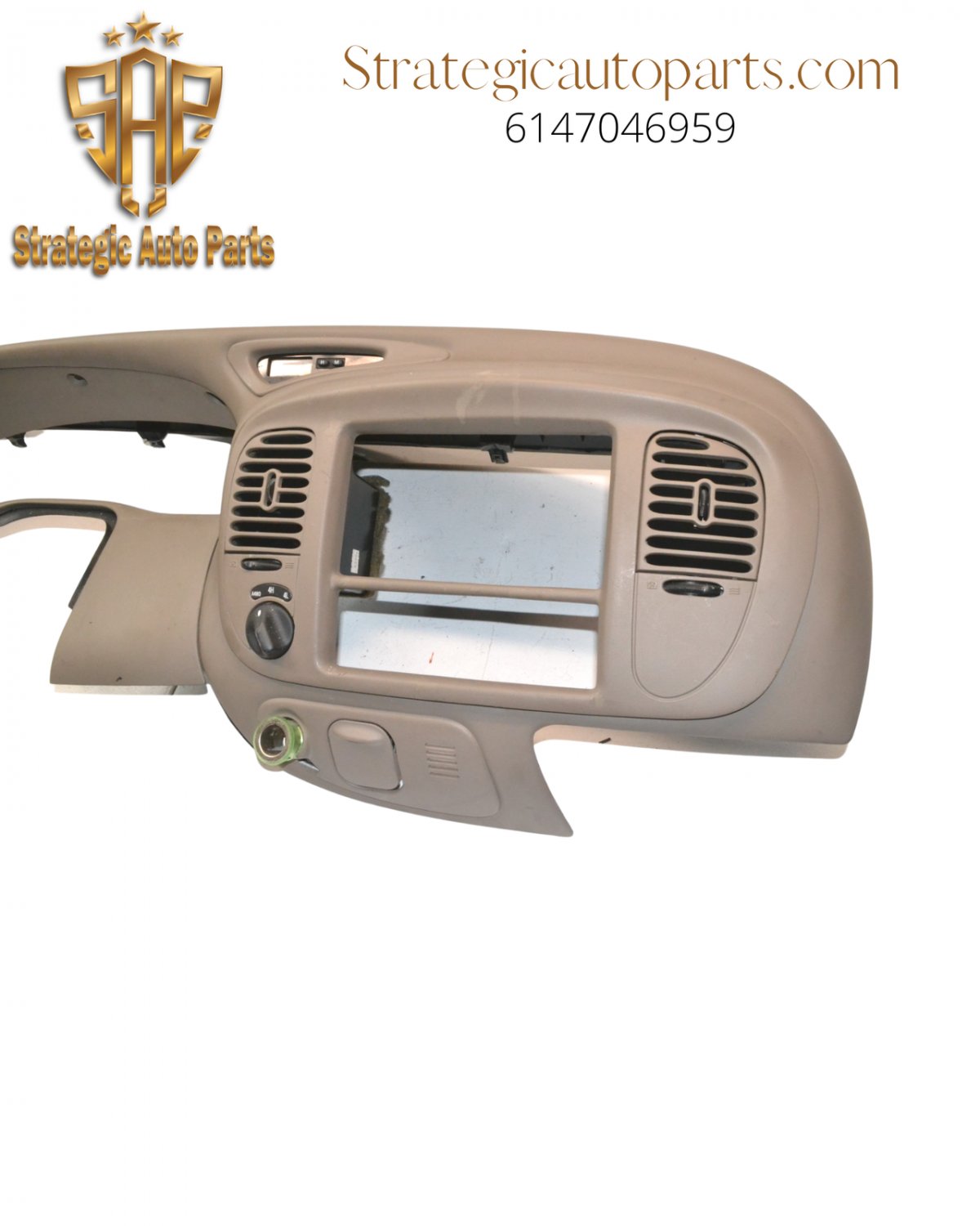 HECASA Upper Dash Pad Bezel Compatible With 1997-2003