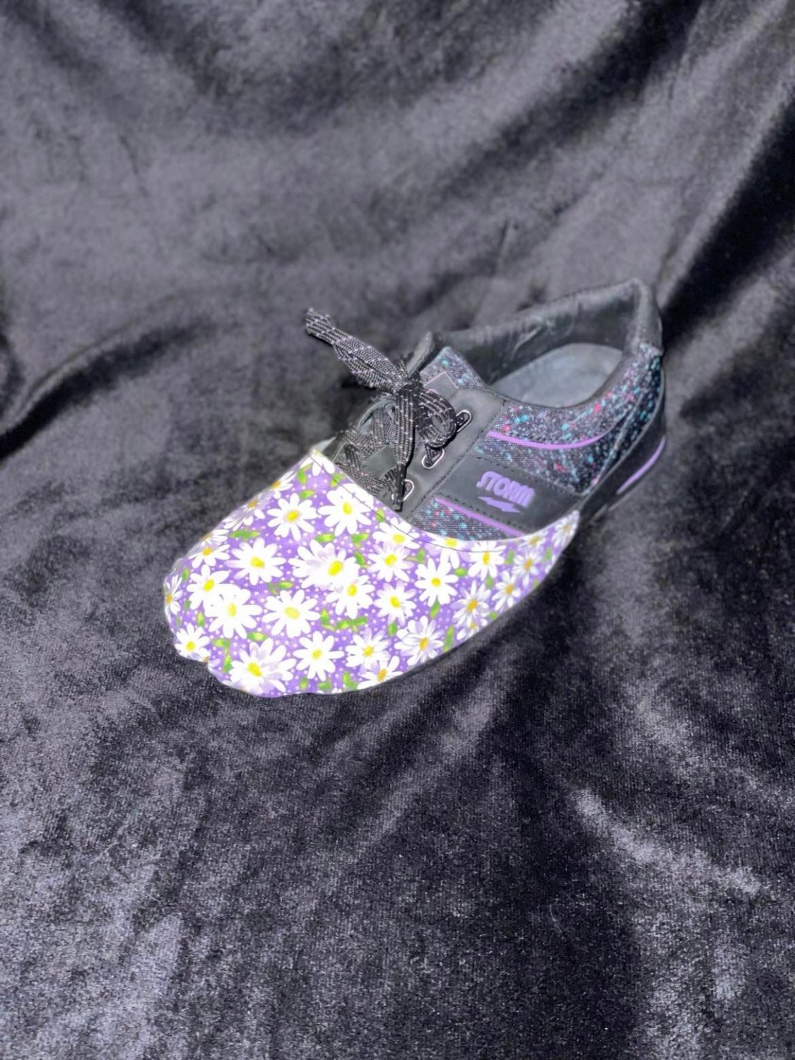 Bowling Shoe Slider - Purple daisy
