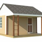 1 Room Cabin Building Plans Guest House DIY Garden Micro Cottage Tourist