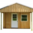 Cabin Tiny House Plans DIY Modern Outhouse 12x20' Guest House Cottage 240 sq/ft