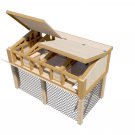 Portable Chicken Coop Plans with Kennel Run DIY Hen House Farm Build Your Own