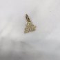 14k Yellow Gold Solid Oh Sh!t Charm Pendant Small