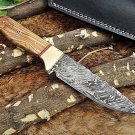 Handmade Knife, Fixed Blade Tracker Knife | Damascus Tracker Knife
