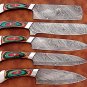 Handmade Knives | Damascus Steel Chef's Knife Set | Perfect Gift | Cooking Se
