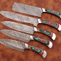 Handmade Knives | Damascus Steel Chef's Knife Set | Perfect Gift | Cooking Se