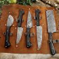 Handmade Damascus Steel Chef Knife Set - Perfect Gift for Cooking Enthusiasts