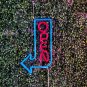 Light up arrow sign Vertical open sign Neon light, Storefront signage Open sign