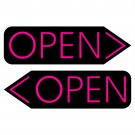 Pink Open Neon Sign Led Business Open Sign Pink neon sign Open sign for business Open sign ideas