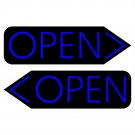 Blue Open Neon Sign Led Business Open Sign Blue neon sign Open sign for business Open sign ideas