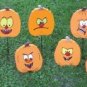 Halloween Wood Pumpkin Yard Art