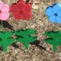 Petunias set of 3 flowers