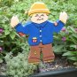 Scarecrow Wooden Garden sign
