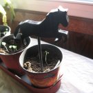 Prancing Horse wood  Plant Poke