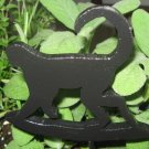 Monkey Wood Plant Poke Silhouette black