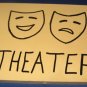 Theater door  Sign pine wood handpainted
