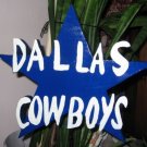 Dallas Cowboys wood garden sign