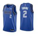 Men's & New Dallas Mavericks #2 Kyrie Irving Blue Icon Edition With NO.6 Patch Basketball Jersey