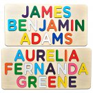 Wooden Three Name Puzzle Custom Learning Educational Gift
