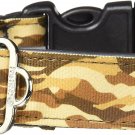 Cycle Dog Bottle Opener Recycled Dog Collar, Brown Camo, Medium