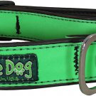 Cycle Dog Bottle Opener Recycled Dog Collar, Green Max Reflective, Medium