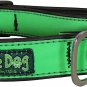 Cycle Dog Bottle Opener Recycled Dog Collar, Green Max Reflective, Medium