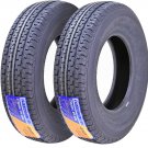 Set of 2 Premium FREE COUNTRY Trailer Tires ST185/80R13 8 ply/Load Range D w/Scuff Guard 99/95M