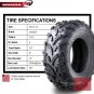 Set of 2 New WANDA ATV/UTV Tires 25x10-12 /6PR P373 - 10244