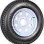 2-Pack Trailer Tire On Rim ST175/80D13 175/80 D 13 LRC 4 Lug White Spoke Wheel