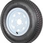 2-Pack Trailer Tire On Rim ST175/80D13 175/80 D 13 LRC 4 Lug White Spoke Wheel