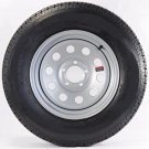 New 15 Inch 5 on 5 Silver Modular Trailer Wheel Mounted With St205 75 D15 Bias Ply Tire