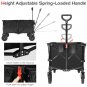 Goplus Collapsible Folding Wagon Cart Outdoor Utility Garden Trolley Buggy Shopping Toy