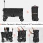 Goplus Collapsible Folding Wagon Cart Outdoor Utility Garden Trolley Buggy Shopping Toy