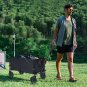 Goplus Collapsible Folding Wagon Cart Outdoor Utility Garden Trolley Buggy Shopping Toy