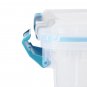 Sterilite 80-Qt Clear Plastic Stackable Storage Bin w/Gasket Latch Lid, 8 Pack