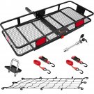 KING BIRD 60 X24 X6 Folding Hitch Cargo Carrier 550LBS Capacity Fits to 2 Receiver