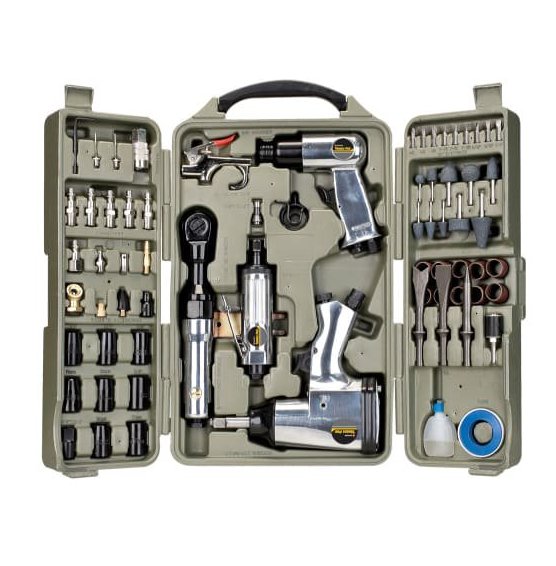 Trades Pro 71pcs DIY Starter Air Tool Accessories Kit Set w/ Case - 836668
