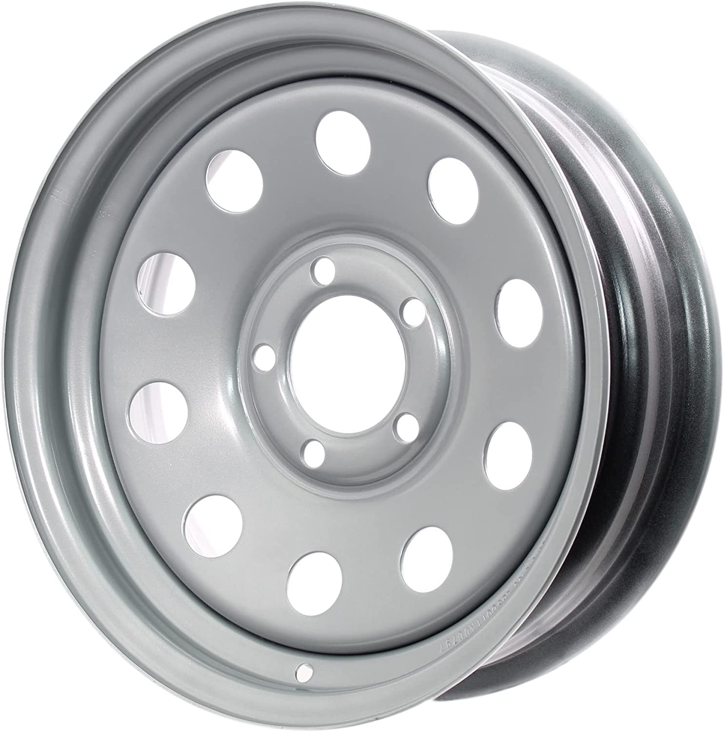 2-Pack Trailer Rim Wheel 15X5 J 5-4.5 Silver Modular 1870 Lb. 3.19 ...