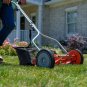 American Lawn Mower Company 1204-14 14-Inch 4-Blade Push Reel Lawn Mower, Red