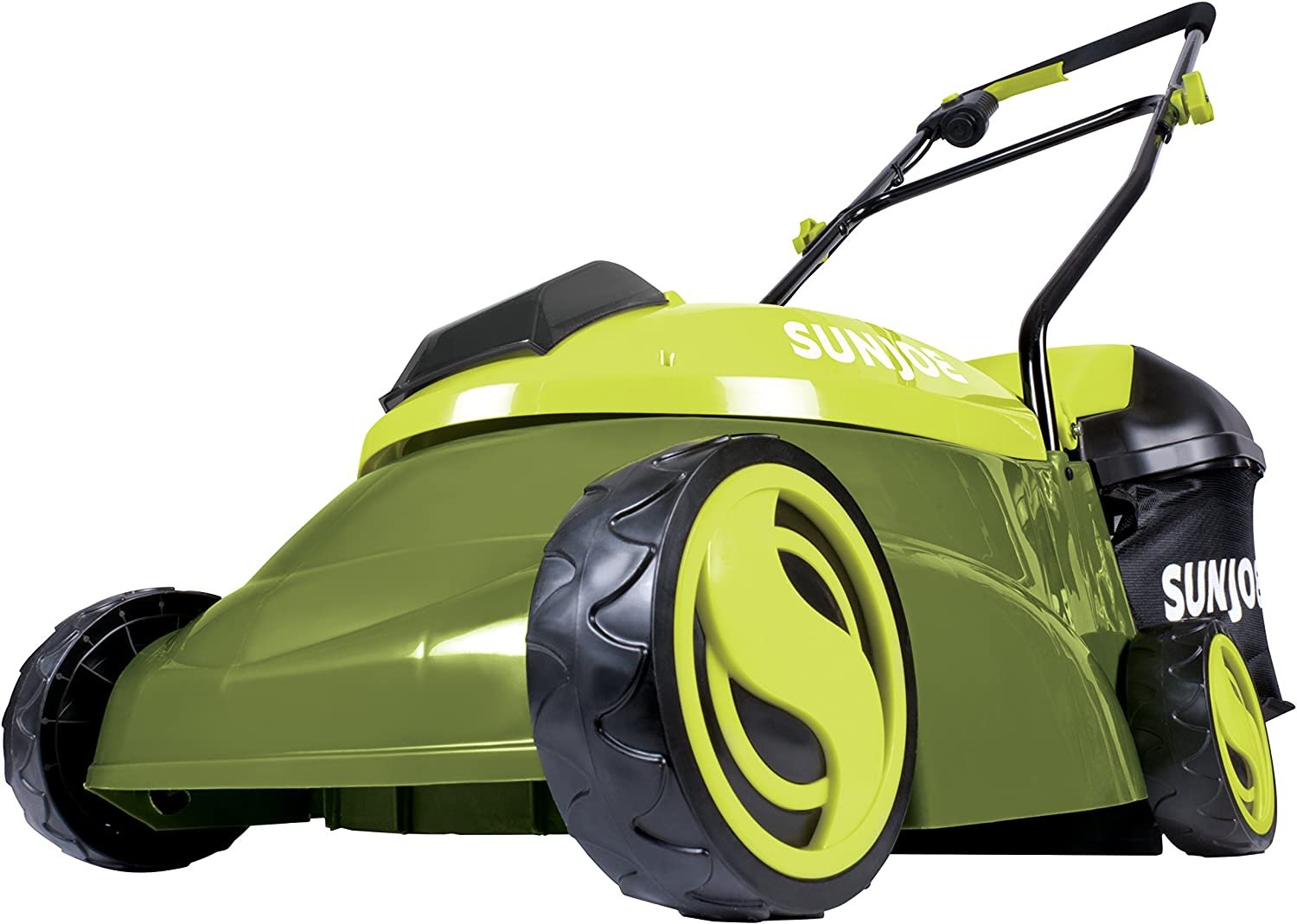 Sun Joe MJ401C 14-Inch 28-Volt Cordless Push Lawn Mower, w/10.6-Gallon Collection Bag