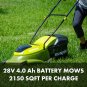 Sun Joe MJ401C 14-Inch 28-Volt Cordless Push Lawn Mower, w/10.6-Gallon Collection Bag