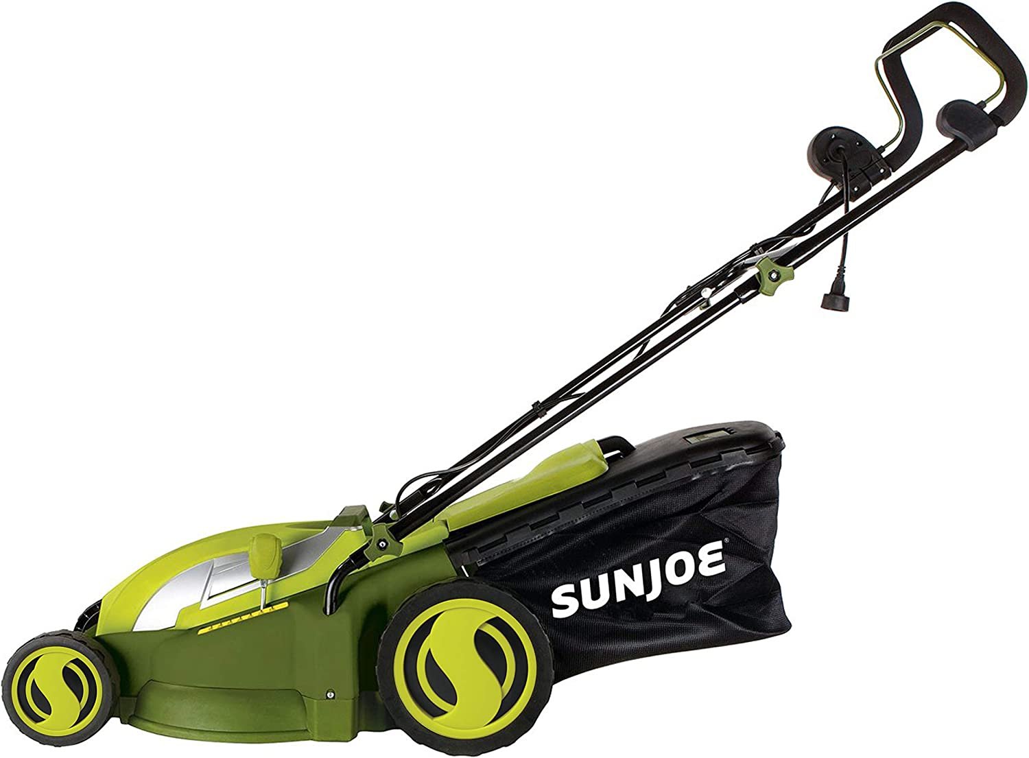Sun Joe MJ403E 17-Inch 13-Amp Electric Lawn Mower/Mulcher, 7-Position Adjustment, 12-Gallon