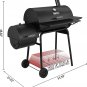 Royal Gourmet CC1830SC Charcoal Grill Offset Smoker with Cover, 811 Square Inches, Black