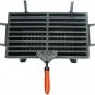 Sungmor Small Rectangle Cast Iron Charcoal Grill Stove, 12.4 by 6.8 Inch
