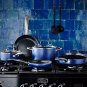 Blue Diamond 10-piece Enhanced Ceramic Nonstick Cookware Set As Seen on TV