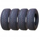 Set of 4 New Premium FREE COUNTRY Trailer Tires ST 205/75D15 - 11021