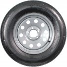 Radial Trailer Tire On Rim ST205/75R15 205/75-15 5 Lug Wheel Gray Grey Modular