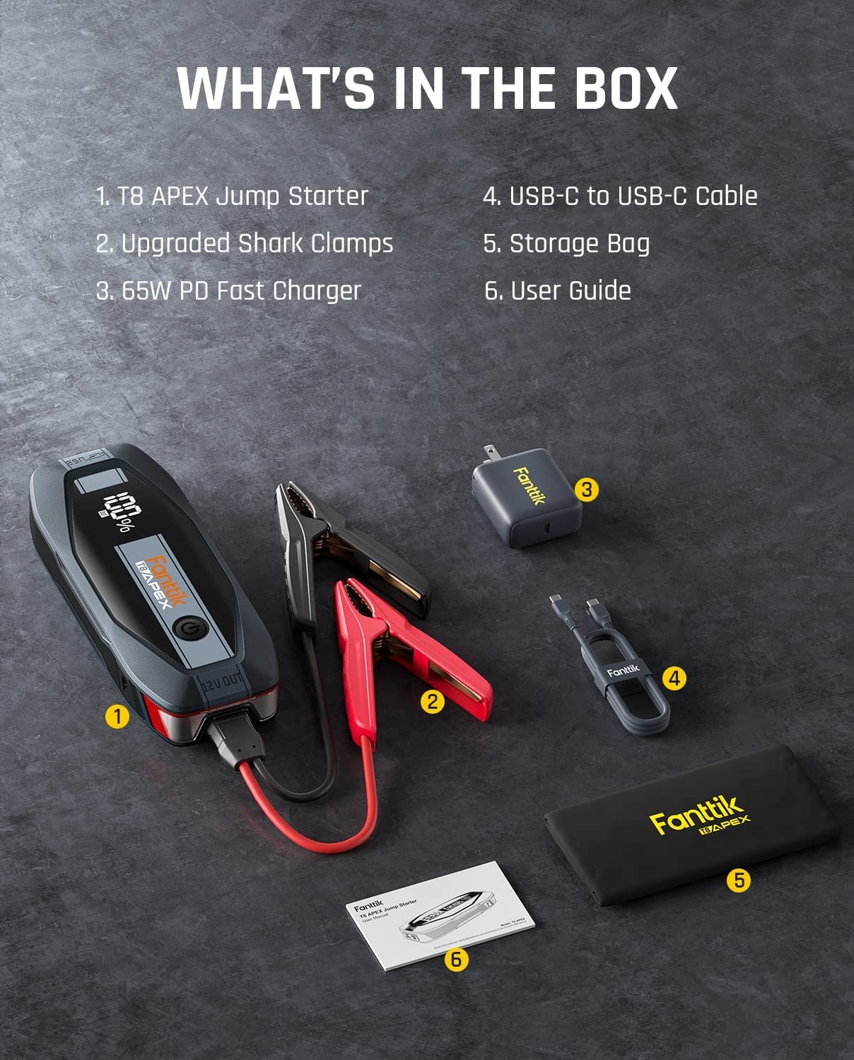 Fanttik T8 APEX 2000 Amp Jump Starter